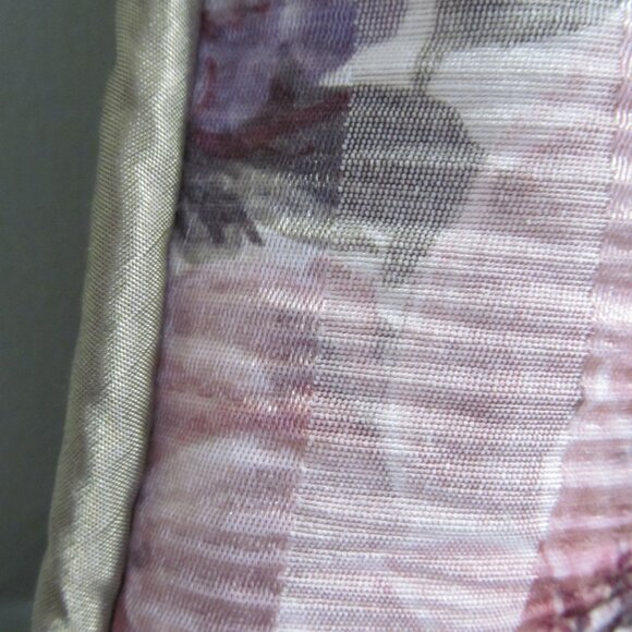 Decorative Throw Pillow Floral Purple Lilacs & Pink Mauve 14 x 14 Perfect Condtn - Picture 5 of 11